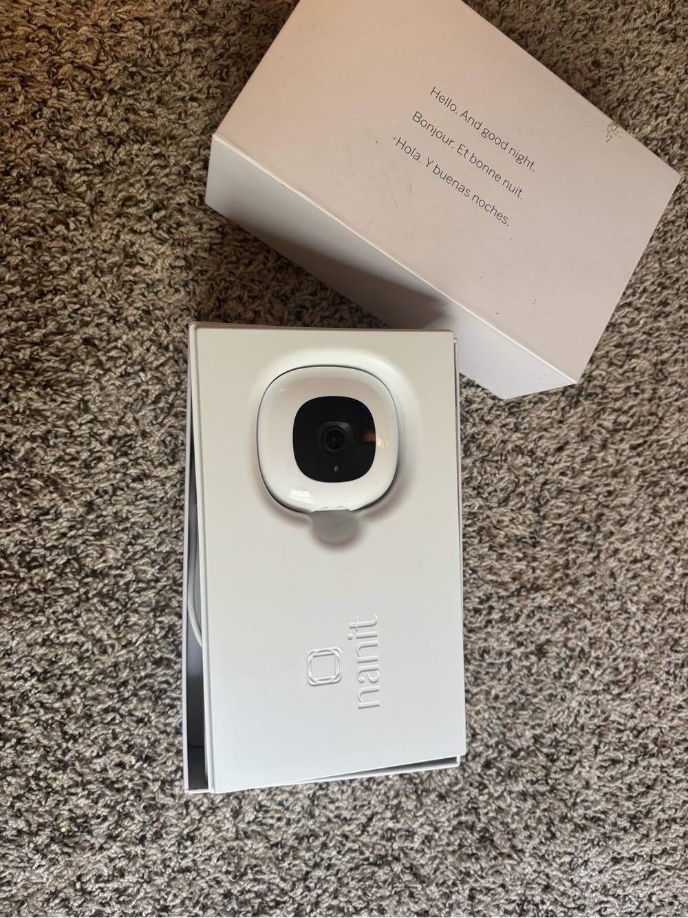Nanit Smart Baby Monitor Camera with wall mount - White
